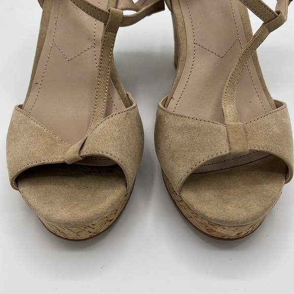 CHARLES BY CHARLES DAVID BEIGE 10M WEDGE HEELS - Picture 6 of 10